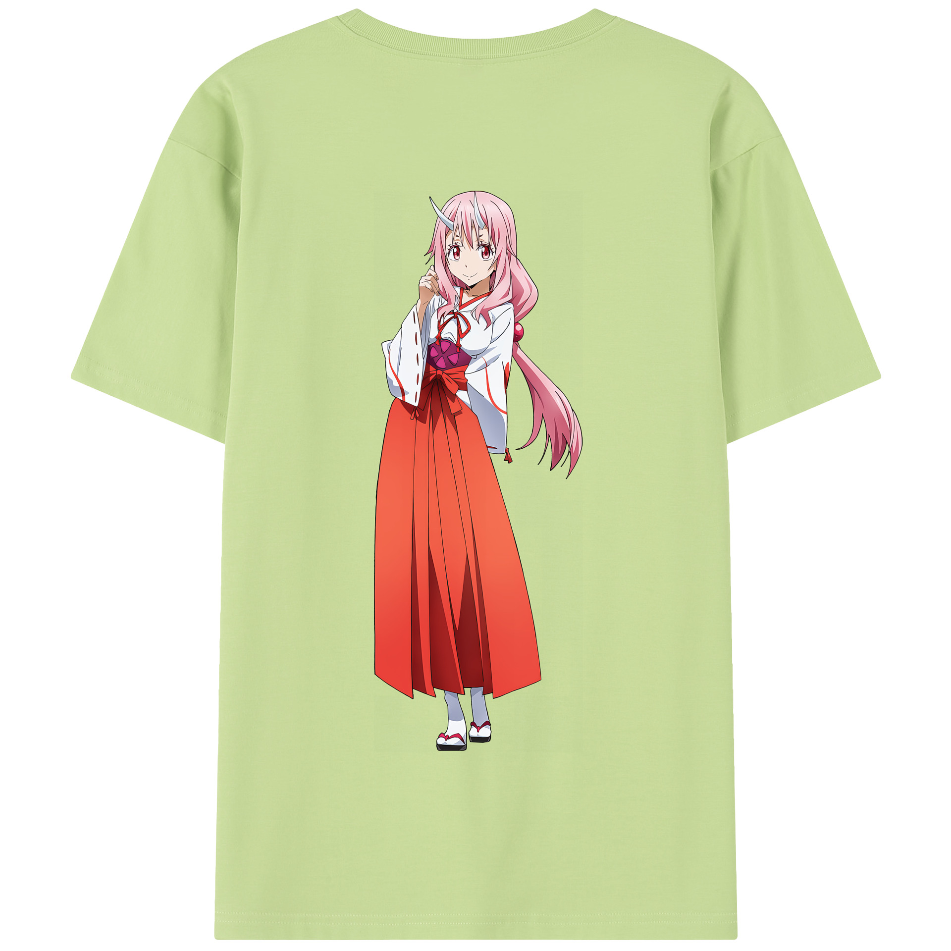 （画像用） 転スラ Regarding Reincarnated to Slime 綿100％半袖Tシャツ（背面プリント）